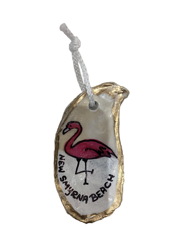 NSB Flamingo Oyster Ornament