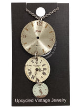 Steampunk Watch Face Trio Necklace