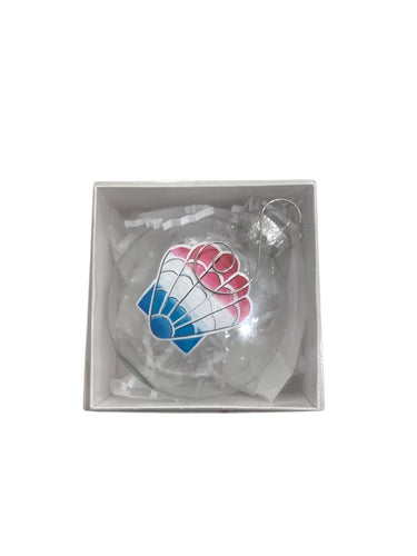 Glass Ornament - Scalloped Shell