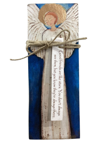 Small Wood Block Angel