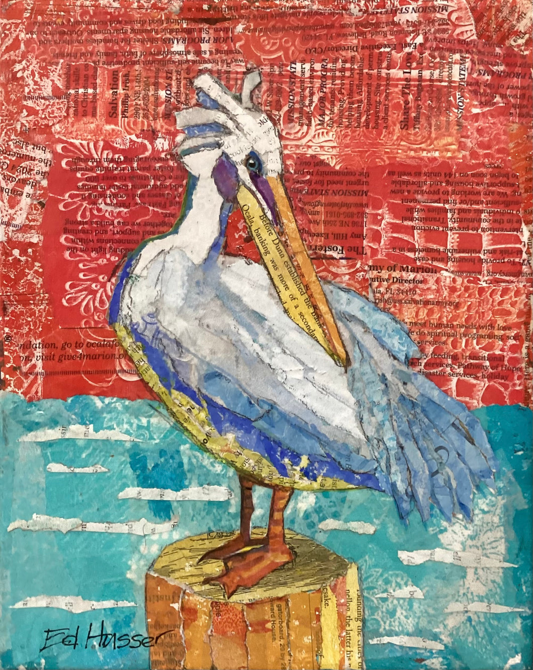 Peggy on Dock - Original Canvas