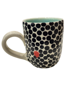 Small Polka Dot Mug - Black & White