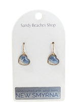 Custom Sand Wave Dangle Earring - Gold