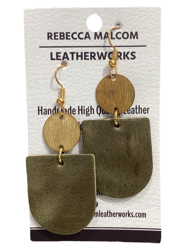 Edie Earrings - Olive