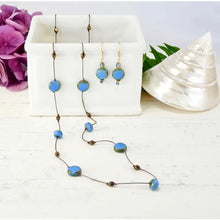 36" Disc Hand Beaded Long Necklace