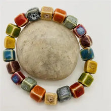 Colored Glazed Ceramic Bracelets