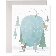 All Is Calm - Christmas Winter Holiday Greeting Card