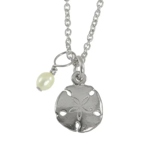 Sunshine & Saltwater Sand Dollar Necklace - Sterling Silver