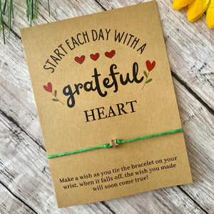 Grateful Wish Bracelet - Red