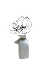 Wire Flower in White Vase