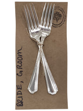 Bride, Groom Stamped Forks