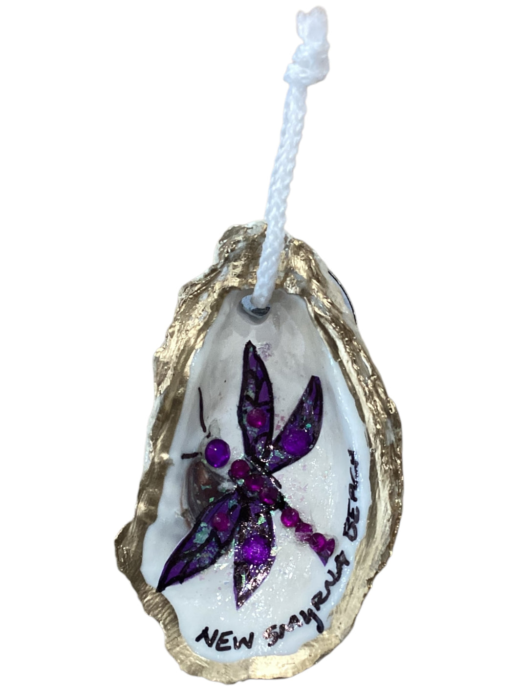 Dragonfly Oyster Ornament