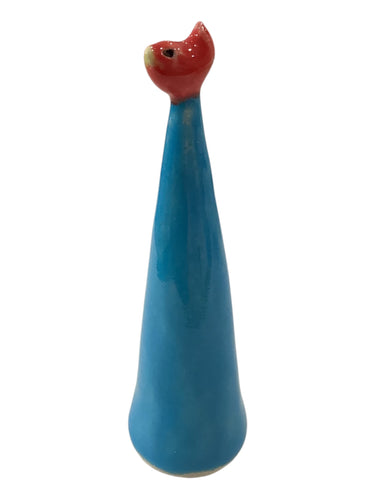 Ring Holder with Bird - Blue/Red