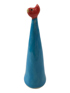 Ring Holder with Bird - Blue/Red
