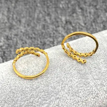 Cubic Zirconia Octopus Tentacles Ring - Adjustable