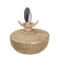 Medium Lidded Vessel with Agate