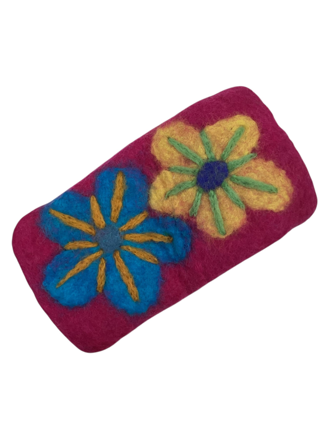 Felted Flower Eyeglass Holder