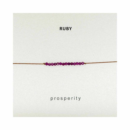 Ruby Bracelet - Confidence/Prosperity