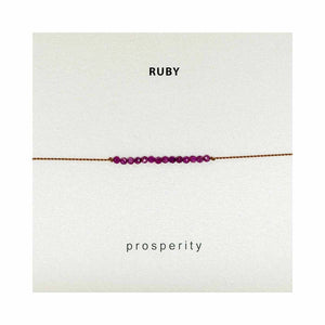 Ruby Bracelet - Confidence/Prosperity