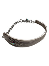 Silver Plate Slide with Decorative Stone Slide Bracelet
