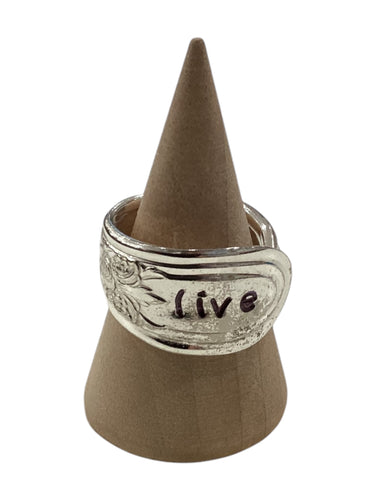 Silverware Stamped Rings