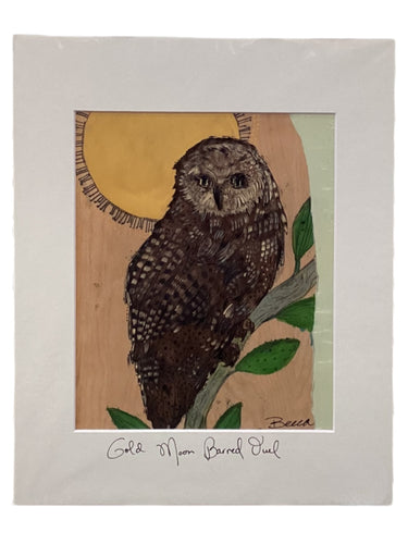 Gold Moon Barred Owl - Print - 11