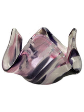 Large Votive Holder - Wispy Purple & Pink