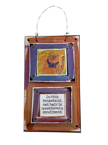 Cardboard Plaque - In This Household