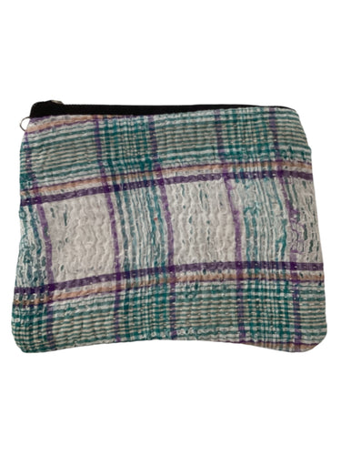 Kantha Zipper Pouch Bag - Medium