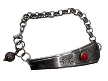 Silver Plate Slide with Decorative Stone Slide Bracelet