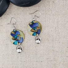 Alcohol Ink Stainless Steel Ball Connector Earrings