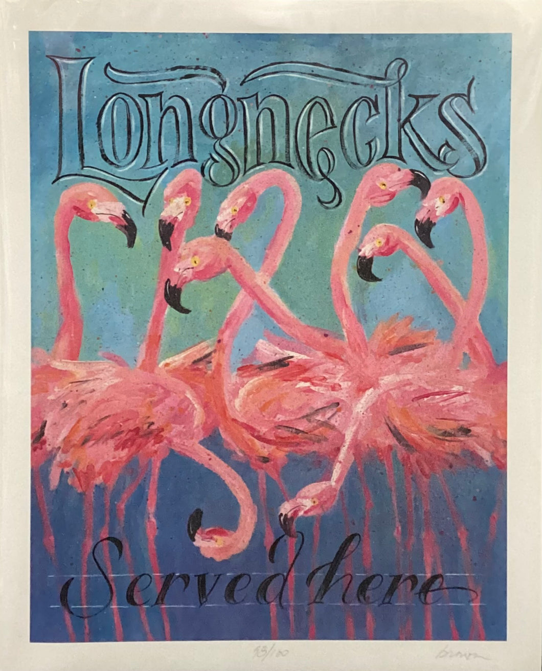 Longnecks Served Here Print - 8