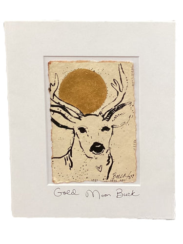 Gold Moon Buck - Original - 8
