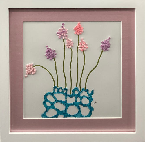 Blue/Mauve Floral