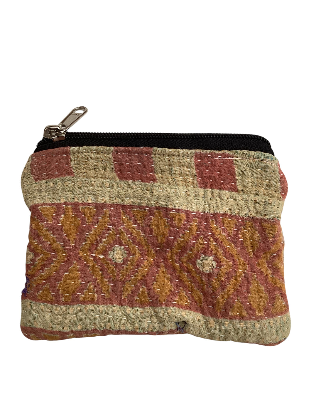 Kantha Zipper Pouch Bag - Small