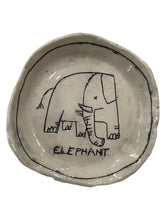 Elephant Dish - White