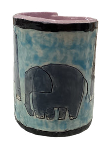 Animal Mug - Elephant/Pink