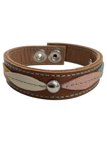 Janis Leaf Bracelet - Brown