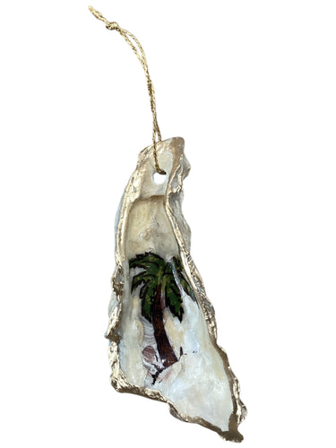 Palm Tree Oyster Ornament