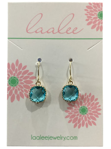 Aquamarine Topaz Blue Earrings