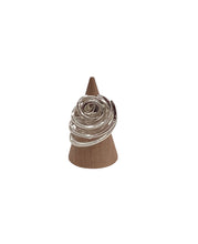 Silverplate Spiral Fork Rings