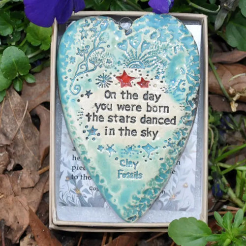 On the Day You Were Born - Pottery Ornament