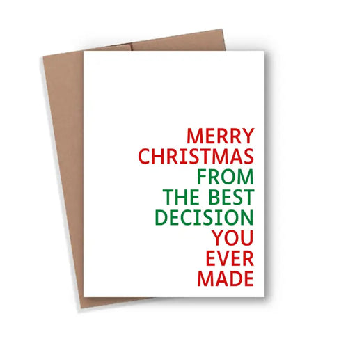 Best Decision Christmas Card