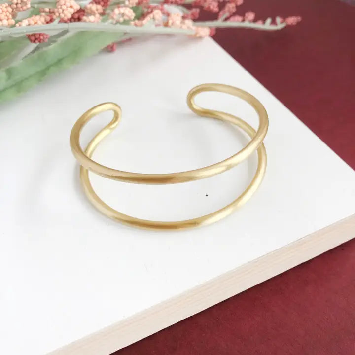 Double Arch Cuff - Gold