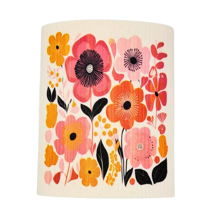 Swedish Dishcloth - Summer Flower Garden