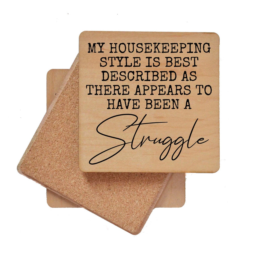 Wood Coaster - There Appears to Have Been A Struggle
