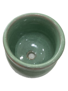 2" Succulent / Cactus Cup w/ Drain Hole Ceramic Plant Pots - Sea Foam