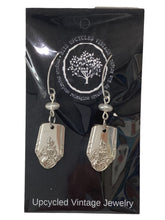 Silver Plate Stem Earrings