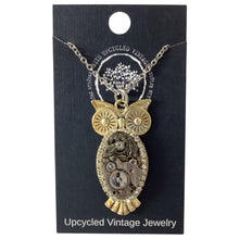 Steampunk Owl Movement Necklace