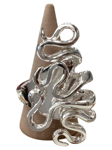 Silverplate Curly Fork Rings